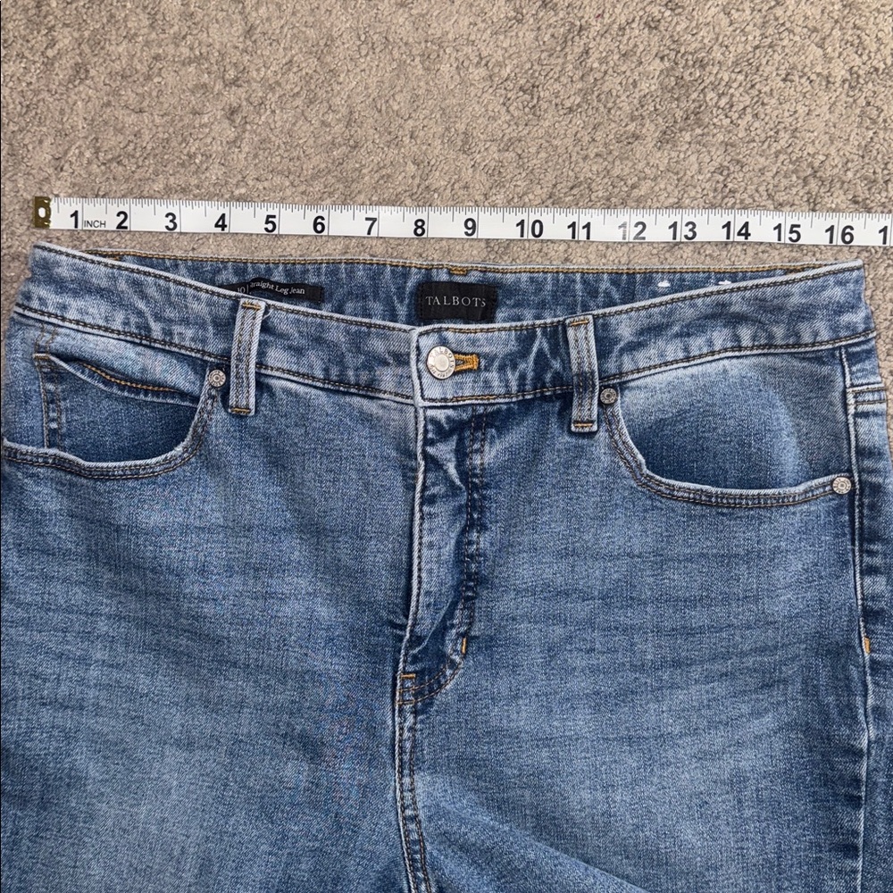 Talbots 10 straight leg jeans high rise women’s pants denim - Picture 6 of 8